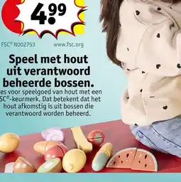 Kruidvat Speelgoed van hout aanbieding