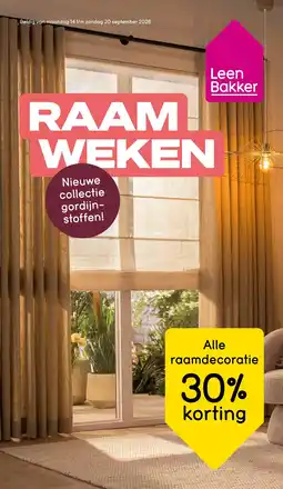 Leen Bakker Raamdecoratie aanbieding
