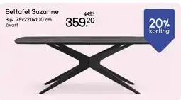 Leen Bakker Eettafel Suzanne aanbieding