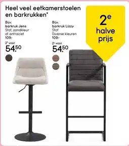 Leen Bakker Bijv. barkruk Jens aanbieding