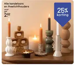 Leen Bakker Alle kandelaars en theelichthouders aanbieding