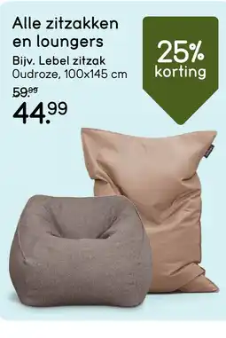 Leen Bakker Alle zitzakken en loungers aanbieding