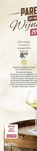 Mitra Dark Horse Chardonnay | 75 CL aanbieding