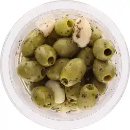 Dirk Bits & Bites Olijven knoflook groen aanbieding