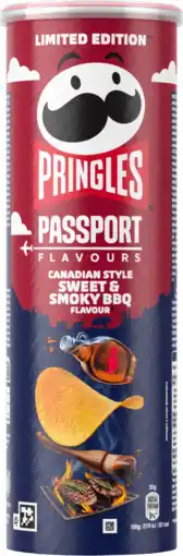 Dirk Pringles Chips candian style sweet&smoky bbq aanbieding