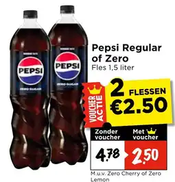 Vomar Voordeelmarkt Pepsi Regular of Zero aanbieding