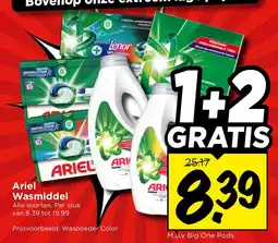 Vomar Voordeelmarkt Ariel wasmiddel aanbieding