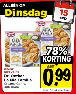 Vomar Voordeelmarkt Dr. oetker la mia familia aanbieding
