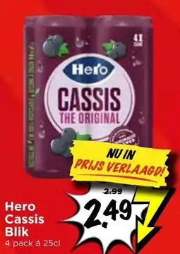 Vomar Voordeelmarkt Hero Cassis Blik aanbieding