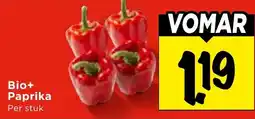 Vomar Voordeelmarkt Bio+ Paprika aanbieding