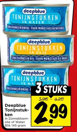 Vomar Voordeelmarkt Deepblue Tonijnstukken aanbieding