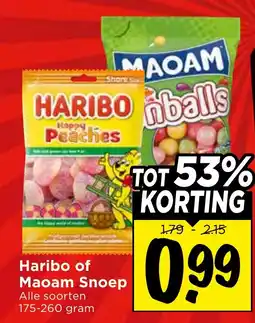 Vomar Voordeelmarkt Haribo of Maoam Snoep aanbieding