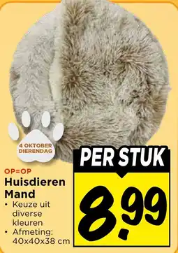 Vomar Voordeelmarkt Huisdieren Mand aanbieding