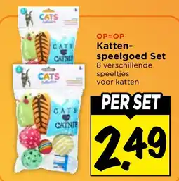 Vomar Voordeelmarkt Katten-speelgoed Set aanbieding