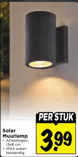Vomar Voordeelmarkt Solar Muurlamp aanbieding