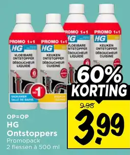 Vomar Voordeelmarkt HG Ontstoppers aanbieding