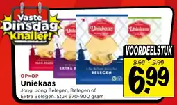 Vomar Voordeelmarkt Uniekaas aanbieding