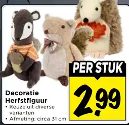 Vomar Voordeelmarkt Decoratie Herfstfiguur aanbieding