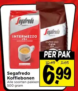 Vomar Voordeelmarkt Alle Segafredo Koffiebonen aanbieding