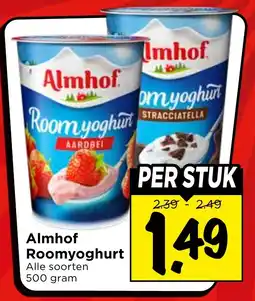 Vomar Voordeelmarkt Alle Almhof Roomyoghurt aanbieding