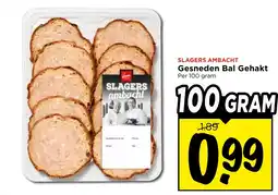 Vomar Voordeelmarkt Slagers Ambacht Gesneden Bal Gehakt aanbieding