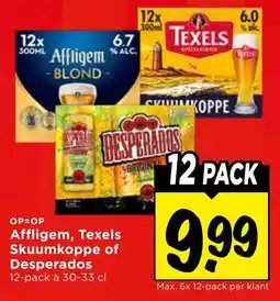 Vomar Voordeelmarkt Affligem, Texels Skuumkoppe of Desperados aanbieding