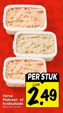 Vomar Voordeelmarkt Verse Makreel- of Krabsalade aanbieding