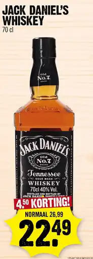 Super Dirck 3 jack daniel's whiskey aanbieding