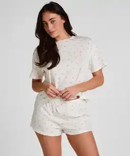 Hunkemoller Hunkemöller Pyjama set katoen Wit aanbieding