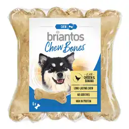 Zooplus Briantos Chew Bones Kip & Banaan - 12 x 12 cm (660g) aanbieding