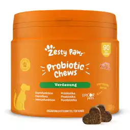 Zooplus 2x Zesty Paws Probiotic Chews Pompoen 90 kauwtabletten aanvullende voeding voor honden aanbieding