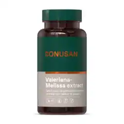De Online Drogist Bonusan Valeriana-Melissa Extract Capsules aanbieding