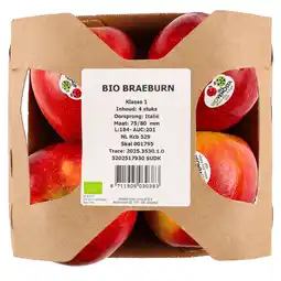 Dekamarkt Bio braeburn verpakt aanbieding