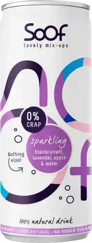 Dekamarkt Soof Sparkling water blackcurrant lavender & apple aanbieding
