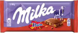 Dekamarkt Milka Chocoladereep daim aanbieding