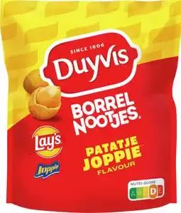 Dekamarkt Duyvis Borrelnootjes lays patatje joppie aanbieding