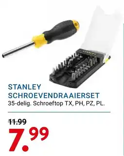 Kluswijs STANLEY SCHROEVENDRAAIERSSET aanbieding