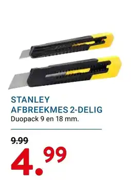 Kluswijs stanley afbreekmes 2-delig aanbieding