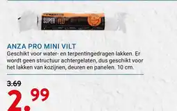 Kluswijs anza pro mini vilt aanbieding