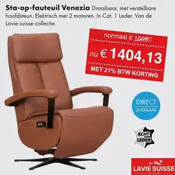 Woonsquare Sta-op-fauteuil Venezia aanbieding