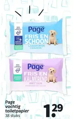 Wibra Page vochtig toiletpapier aanbieding