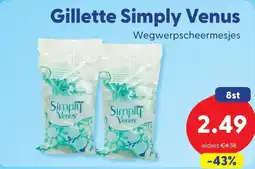 Die Grenze Gillette Simply Venus aanbieding