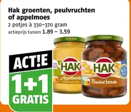 Poiesz Hak groenten, peulvruchten of appelmoes aanbieding