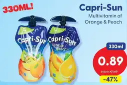 Die Grenze Capri-Sun Multivitamin of Orange & Peach aanbieding