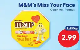 Die Grenze M&M's Miss Your Face aanbieding
