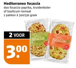 Poiesz Mediterraneo focaccia aanbieding