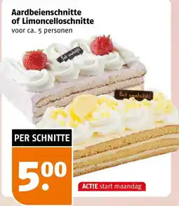 Poiesz Aardbeienschnitte of Limoncelloschnitte aanbieding