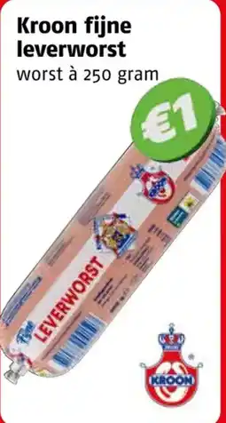 Poiesz Kroon fijne leverworst aanbieding