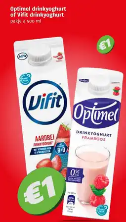 Poiesz Optimel drinkyoghurt of Vifit drinkyoghurt aanbieding