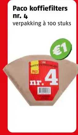 Poiesz Paco koffiefilters aanbieding